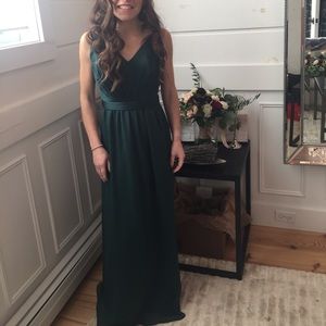 Vera Wang Green Bridesmaid Dress Size 0